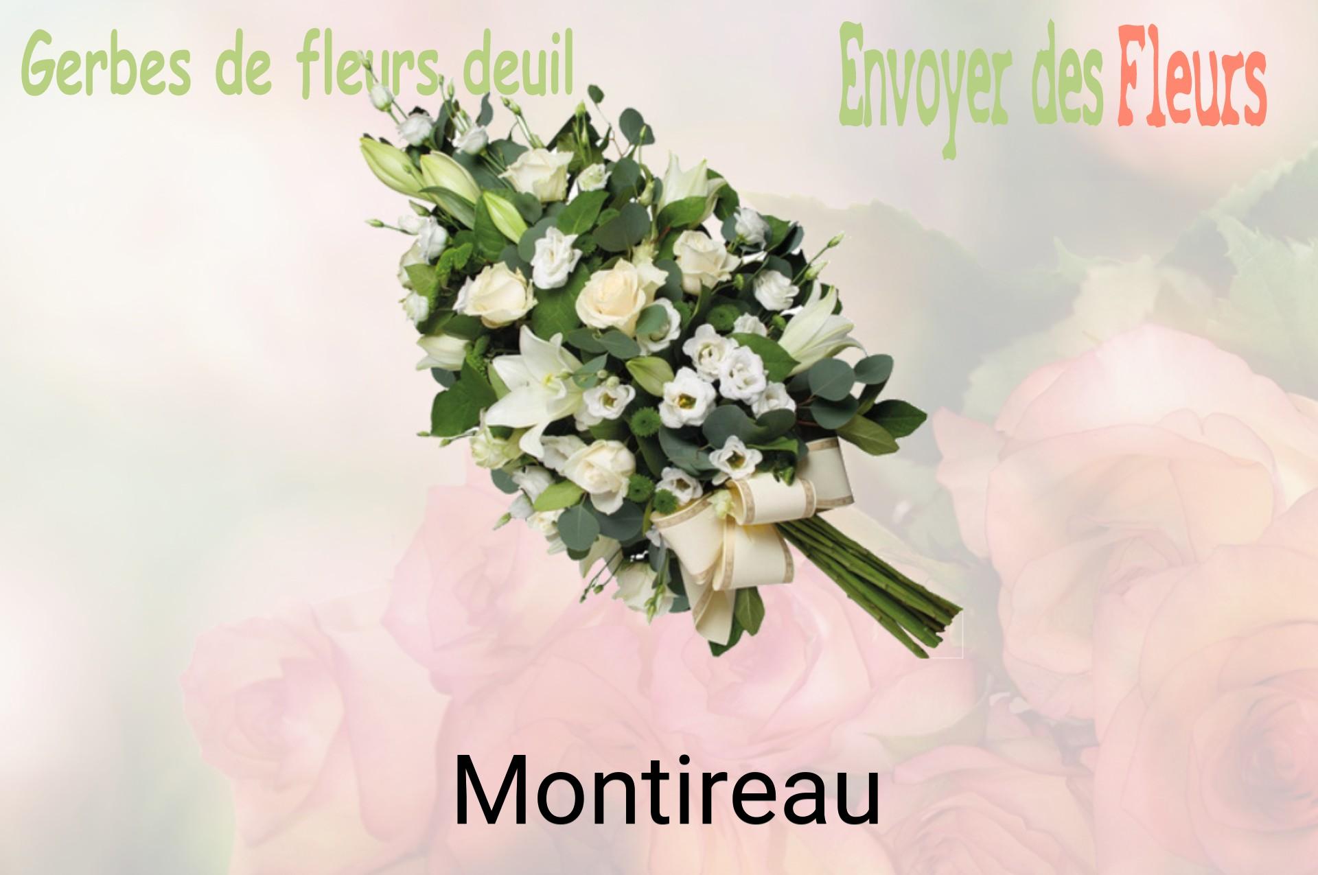 Gerbe de fleurs de deuil livrée à Montireau